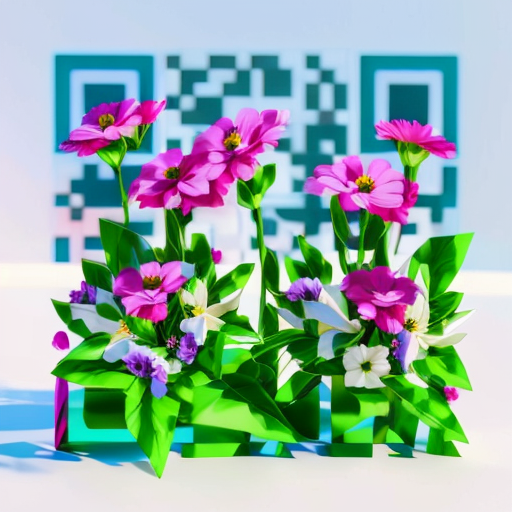 QR artístico de Flores