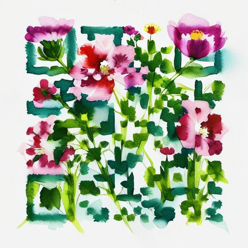 Flowers artistic QR code