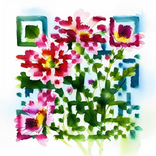 QR artístico de Flores
