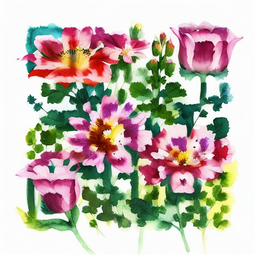 Flowers artistic QR code