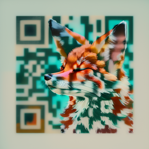 QR artístico de Fox — diseño de Animales