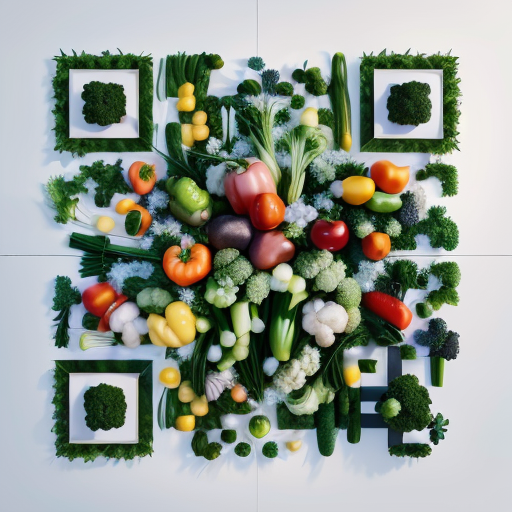 QR artístico de Vegetables — diseño de Comida y Bebidas