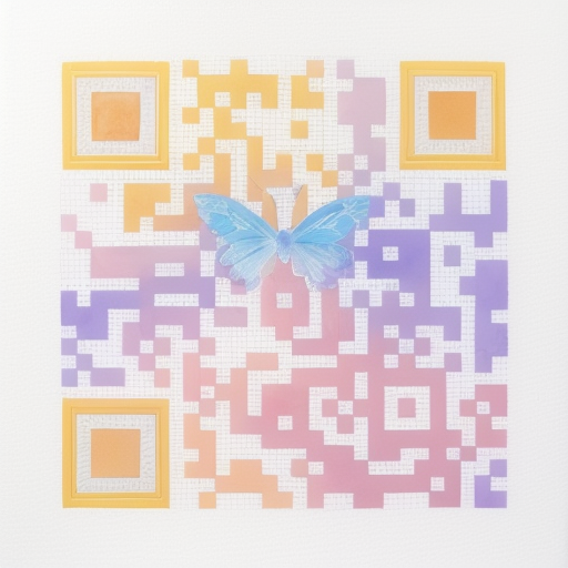 Butterfly artistic QR code — Animals design