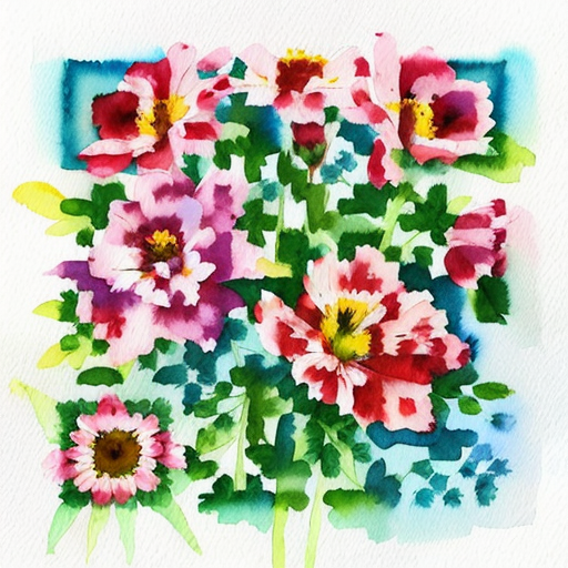 Flowers artistic QR code
