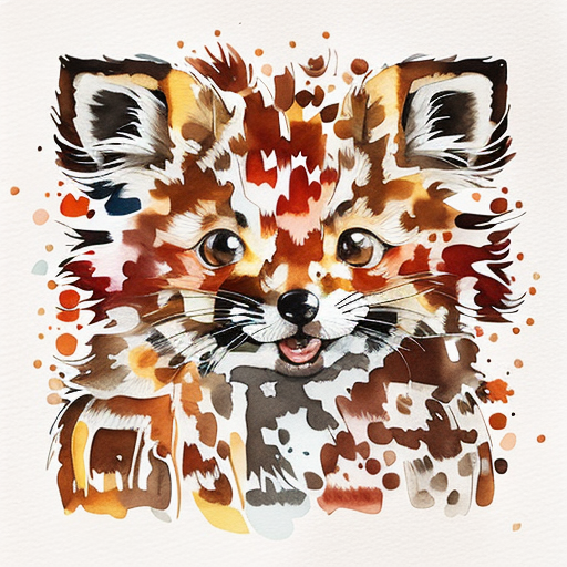 Fox artistic QR code — Animals design