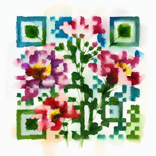 QR artístico de Flores