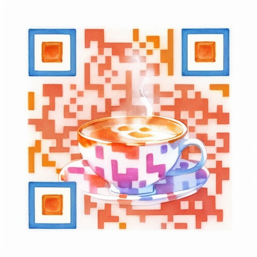 QR artístico de Coffe — diseño de Comida y Bebidas