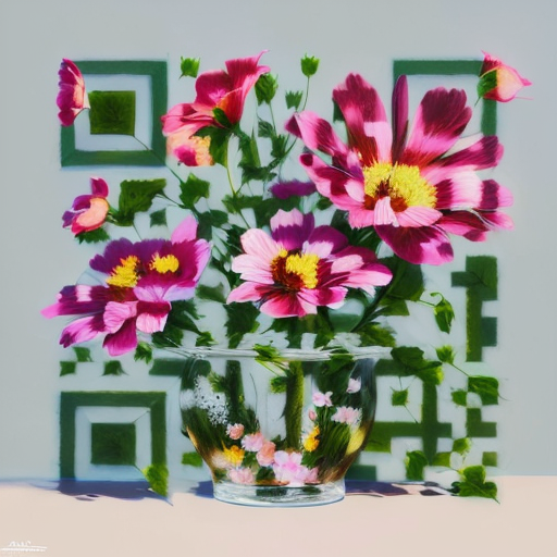 QR artístico de Flores