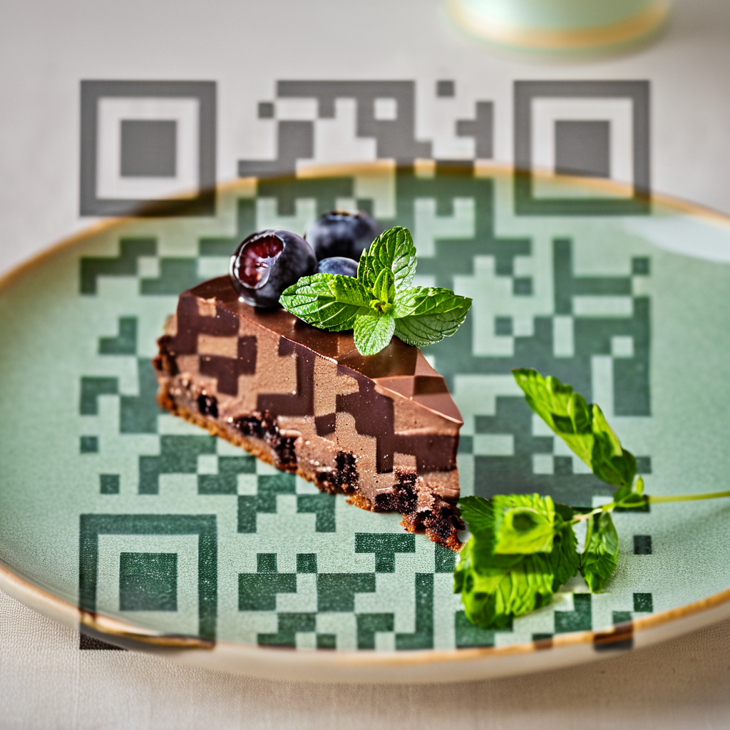 Cake artistic QR code — Food & Drinks design