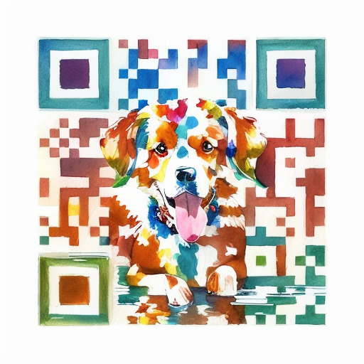 QR artístico de Dog — diseño de Animales