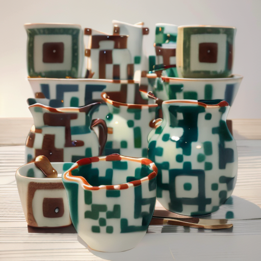 QR artístico de Pottery — diseño de Manualidades y Diseño