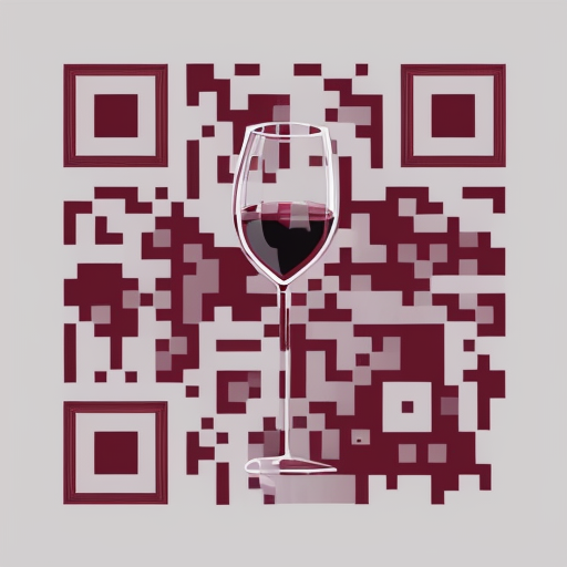 Wine artistic QR code — Food & Drinks design