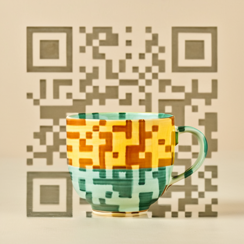 QR artístico de Cup — diseño de Objetos y Tecnología