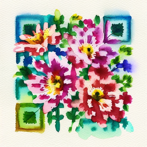 QR artístico de Flores