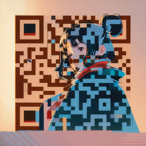 QR artístico de Ghibli — diseño de Personas y Personajes