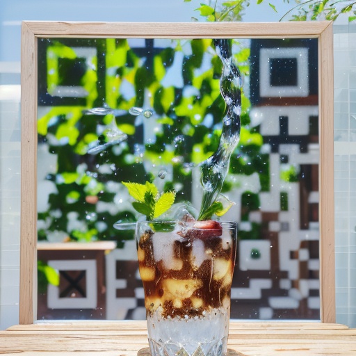 Trago artistic QR code — Food & Drinks design