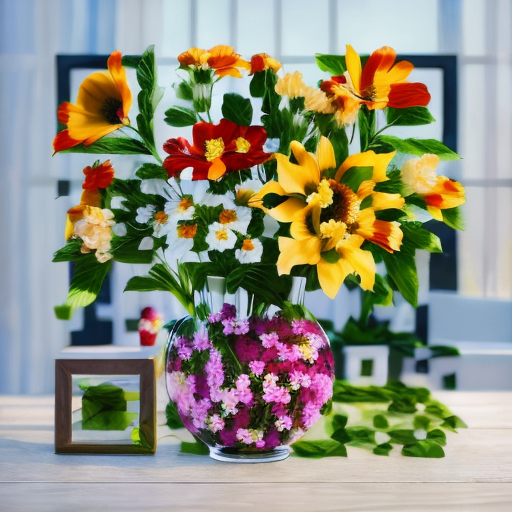 Flowers artistic QR code