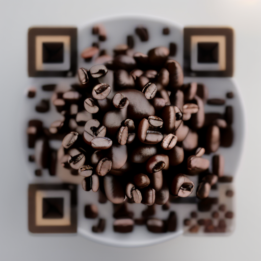 QR artístico de Coffee — diseño de Comida y Bebidas