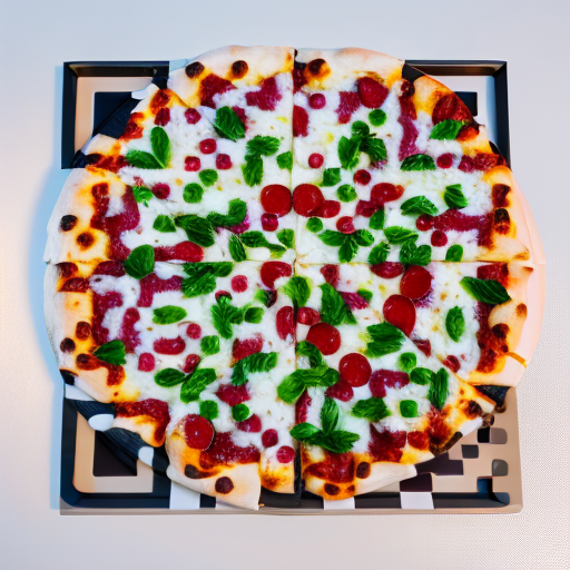 QR artístico de Pizza — diseño de Comida y Bebidas