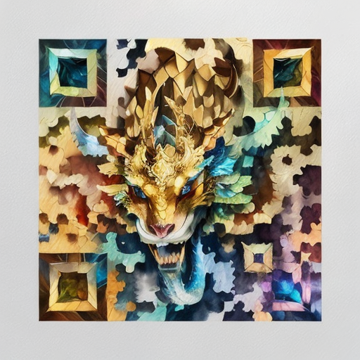 QR artístico de Dragon — diseño de Fantasía y Mitología