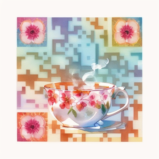 QR artístico de Coffee — diseño de Comida y Bebidas