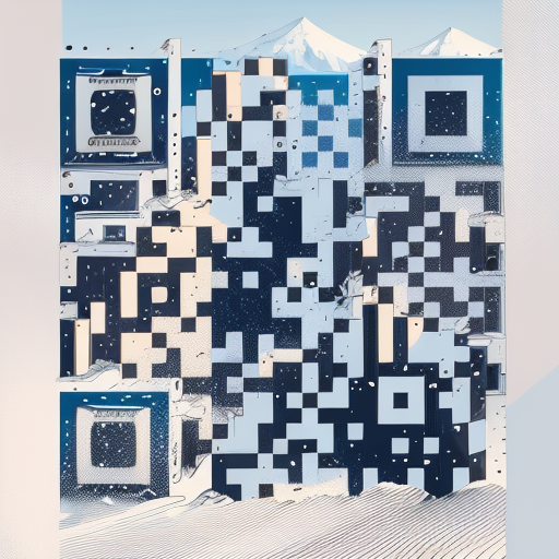 QR artístico de Snow — diseño de Naturaleza