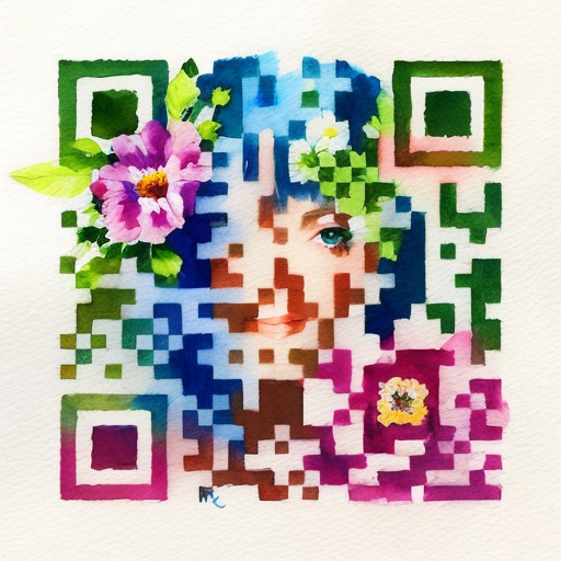 QR artístico de Flores