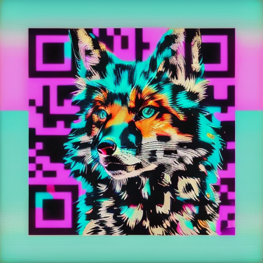 QR artístico de Fox — diseño de Animales
