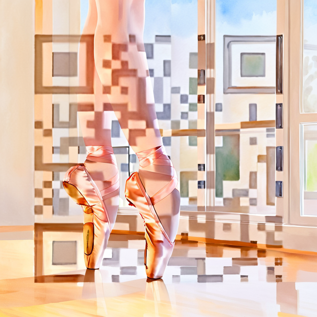 QR artístico de Dance — diseño de Deporte y Movimiento