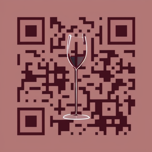 Wine artistic QR code — Food & Drinks design