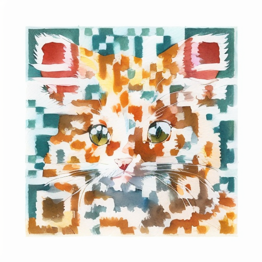QR artístico de Cat gato — diseño de Animales
