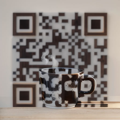 QR artístico de Coffee — diseño de Comida y Bebidas