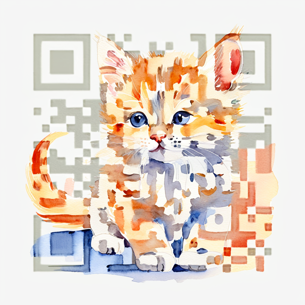 QR artístico de Cat — diseño de Animales