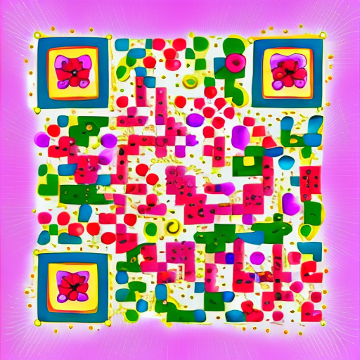 QR artístico de Colorido colorful — diseño de Abstracto