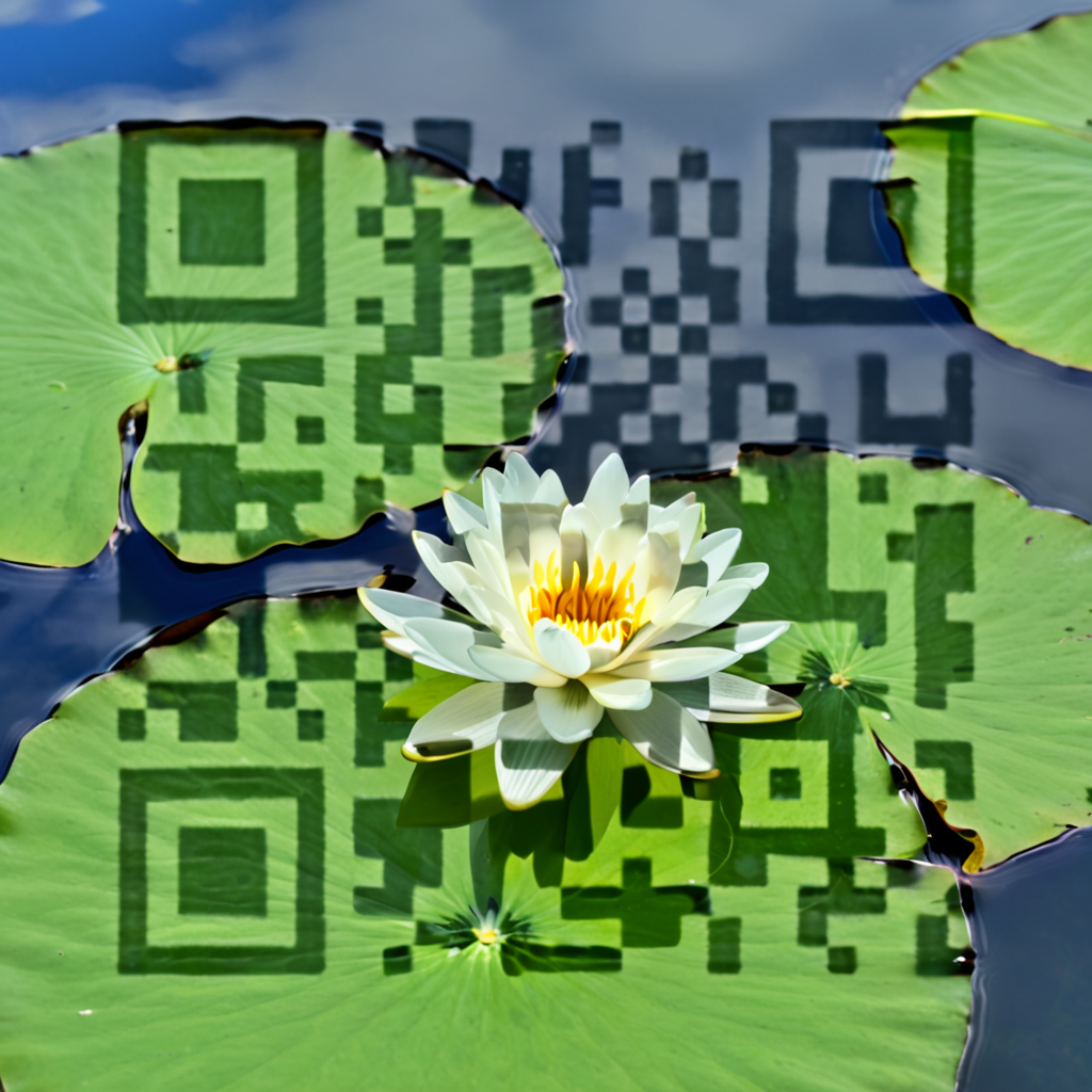 QR artístico de Lotus — diseño de Flores