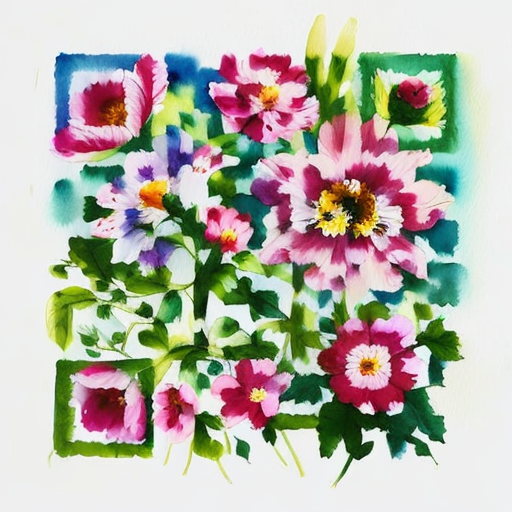 QR artístico de Flores