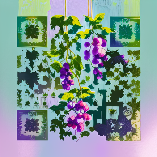 QR artístico de Grapes — diseño de Comida y Bebidas
