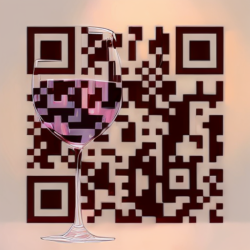Wine artistic QR code — Food & Drinks design