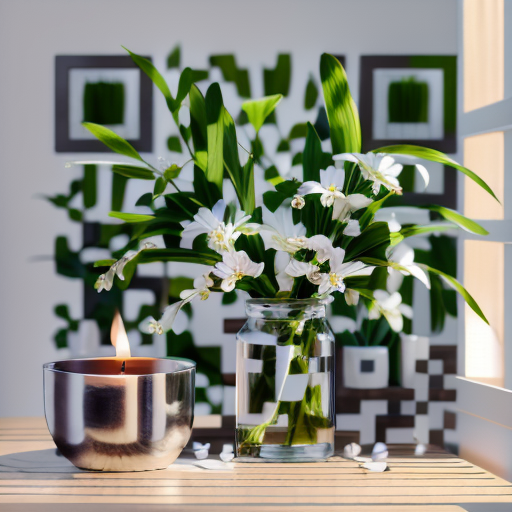 Spa artistic QR code — Flowers design