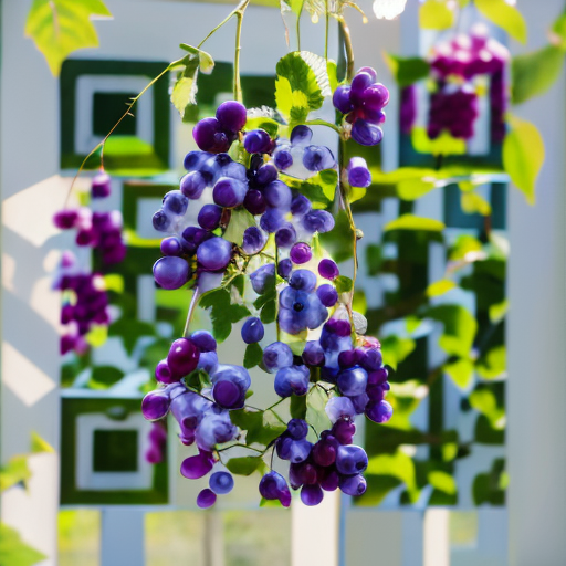 QR artístico de Grapes — diseño de Comida y Bebidas