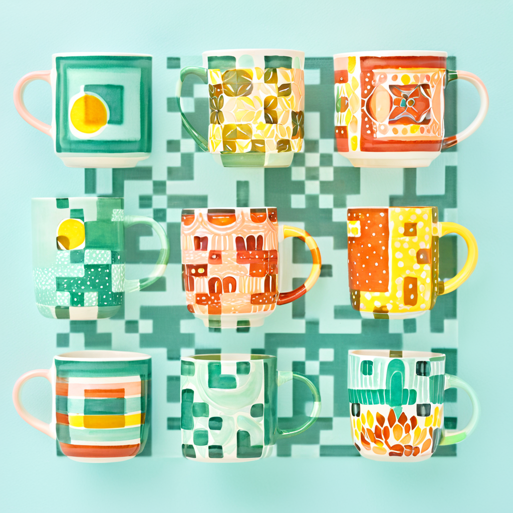 QR artístico de Cup — diseño de Objetos y Tecnología