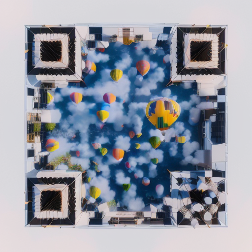 QR artístico de Balloon — diseño de Vehículos y Transporte
