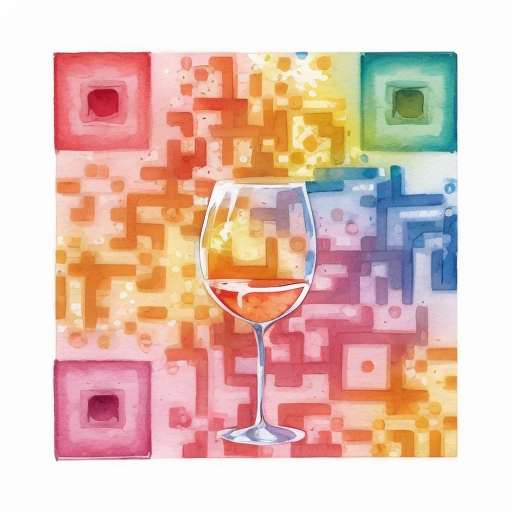 Wine artistic QR code — Food & Drinks design