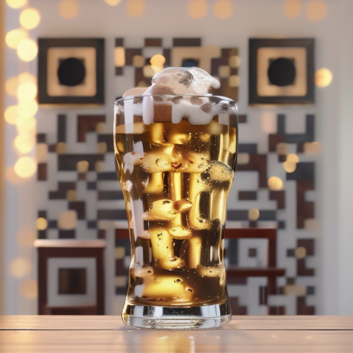 QR artístico de Beer — diseño de Comida y Bebidas