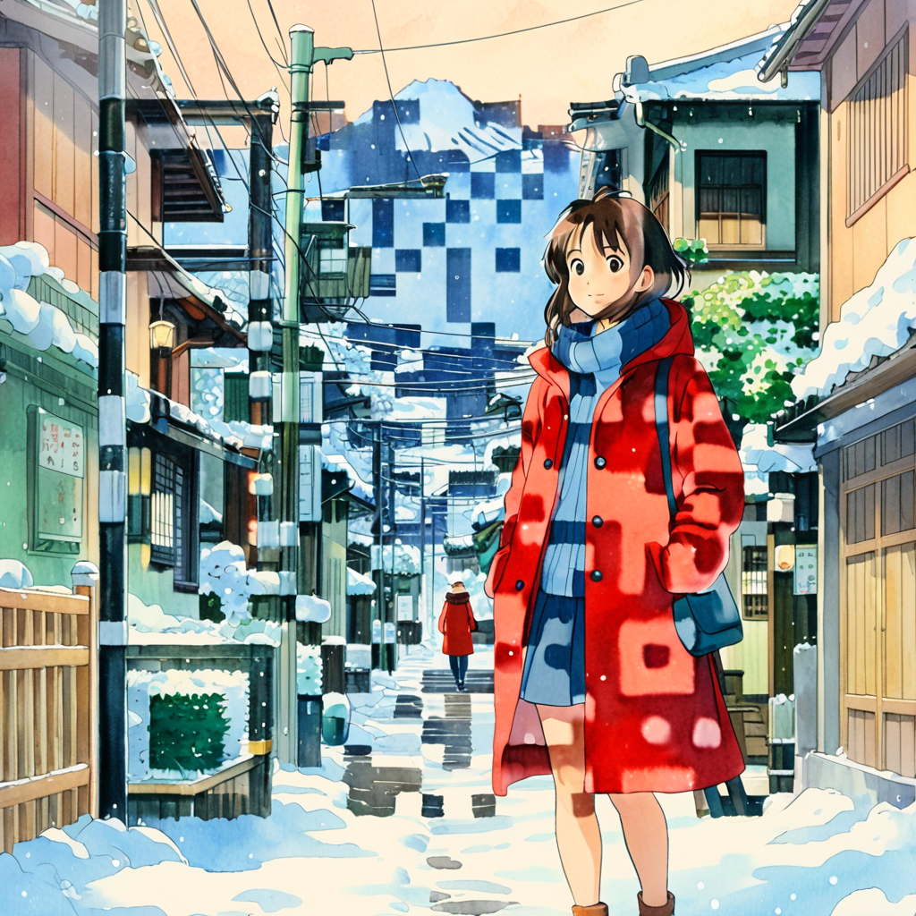 QR artístico de Ghibli — diseño de Personas y Personajes