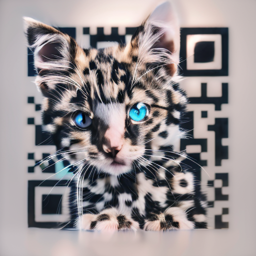 QR artístico de Cat — diseño de Animales