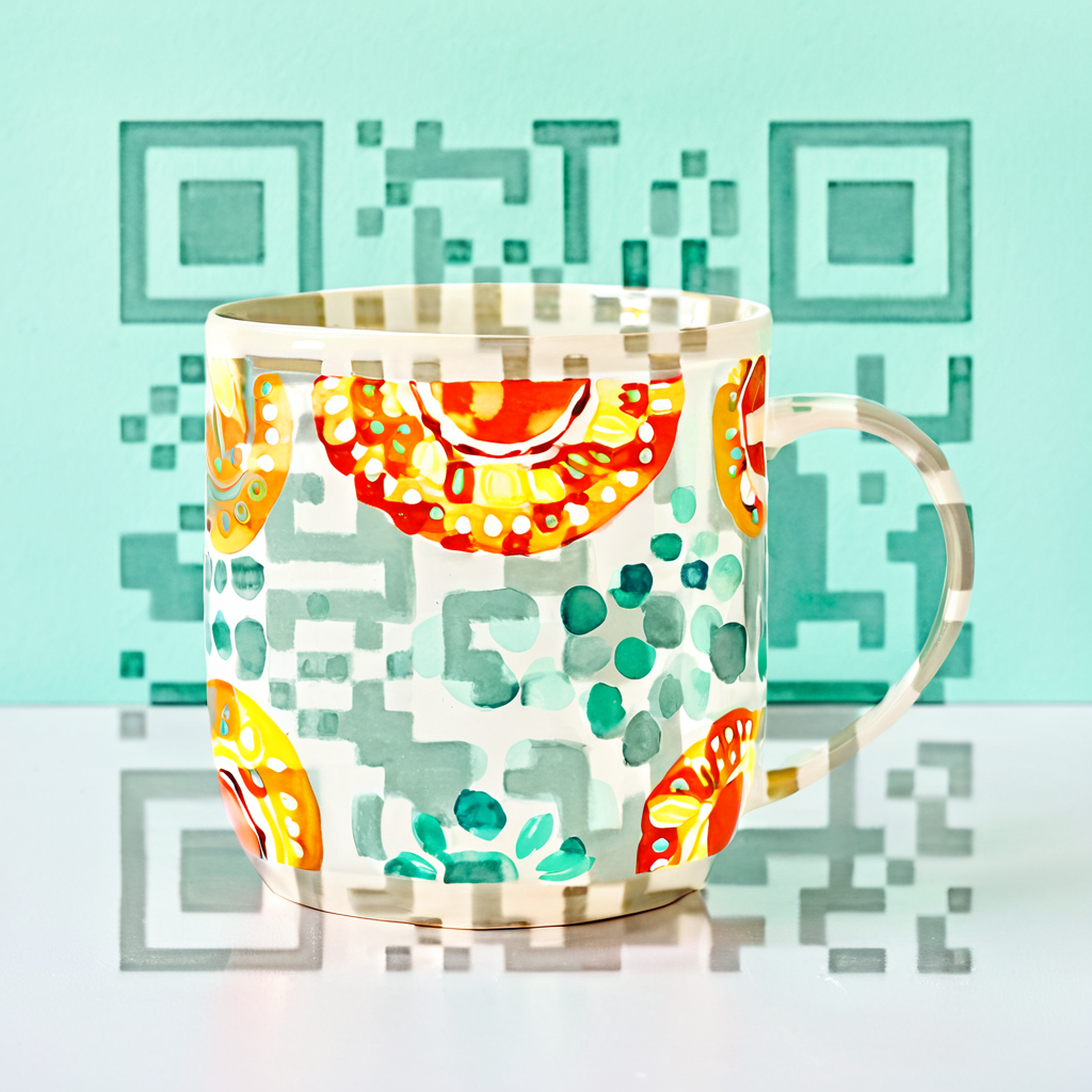 QR artístico de Cup — diseño de Objetos y Tecnología