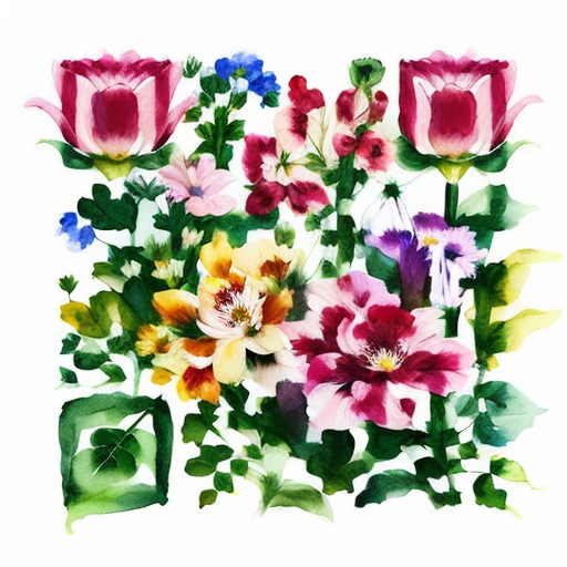 Flowers artistic QR code